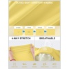 image:imageRoadbox Womens Compression Shirt Long Sleeve Quick Dry Athletic Base Layer Tops UPF 50 Running Workout Underscrub ShirtsPale Yellow