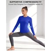 image:imageRoadbox Womens Compression Shirt Long Sleeve Quick Dry Athletic Base Layer Tops UPF 50 Running Workout Underscrub ShirtsRoyal Blue
