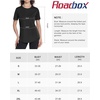 image:imageRoadbox Womens Workout Tops Short Sleeve UPF 50 Sun Protection Athletic Shirts Quick Dry Rash Guard for Gym Hiking Running01 Black
