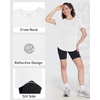 image:imageRoadbox Womens Workout Tops Short Sleeve UPF 50 Sun Protection Athletic Shirts Quick Dry Rash Guard for Gym Hiking Running03 White