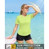 image:imageRoadbox Womens Workout Tops Short Sleeve UPF 50 Sun Protection Athletic Shirts Quick Dry Rash Guard for Gym Hiking Running05 Lemon Yellow