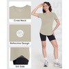 image:imageRoadbox Womens Workout Tops Short Sleeve UPF 50 Sun Protection Athletic Shirts Quick Dry Rash Guard for Gym Hiking Running06 Off White