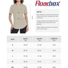 image:imageRoadbox Womens Workout Tops Short Sleeve UPF 50 Sun Protection Athletic Shirts Quick Dry Rash Guard for Gym Hiking Running06 Off White