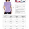 image:imageRoadbox Womens Workout Tops Short Sleeve UPF 50 Sun Protection Athletic Shirts Quick Dry Rash Guard for Gym Hiking Running10 Purple