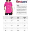 image:imageRoadbox Womens Workout Tops Short Sleeve UPF 50 Sun Protection Athletic Shirts Quick Dry Rash Guard for Gym Hiking Running12 Light Red