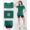 image:imageRoadbox Womens Workout Tops Short Sleeve UPF 50 Sun Protection Athletic Shirts Quick Dry Rash Guard for Gym Hiking Running13 Green
