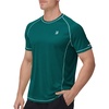 image:imageRoadbox Mens Short Sleeve Swim Shirt UPF 50 Quick Dry Rash Guard UV Sun Protection Water TShirt for Beach and SurfingTeal
