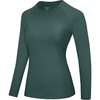 image:imageRoadbox Womens Compression Shirt Long Sleeve Quick Dry Athletic Base Layer Tops UPF 50 Running Workout Underscrub ShirtsDark Green