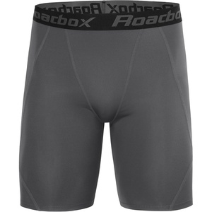 image:imageRoadbox Mens Compression Shorts Performance Running Spandex Shorts Workout Athletic Underwear Base Layer for Sports GymLight Gray