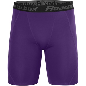 image:imageRoadbox Mens Compression Shorts Performance Running Spandex Shorts Workout Athletic Underwear Base Layer for Sports GymPurple