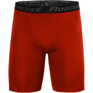 image:imageRoadbox Mens Compression Shorts Performance Running Spandex Shorts Workout Athletic Underwear Base Layer for Sports GymRed