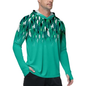 image:imageRoadbox Mens UPF 50 Sun Protection Hoodie UV Long Sleeve Fishing Shirts Outdoor Swim Hiking Running Workout Rash GuardDark Teal