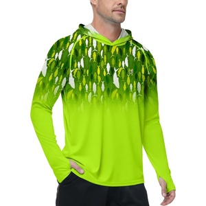 image:imageRoadbox Mens UPF 50 Sun Protection Hoodie UV Long Sleeve Fishing Shirts Outdoor Swim Hiking Running Workout Rash GuardGreen