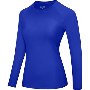 image:imageRoadbox Womens Compression Shirt Long Sleeve Quick Dry Athletic Base Layer Tops UPF 50 Running Workout Underscrub ShirtsRoyal Blue