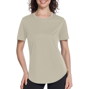 image:imageRoadbox Womens Workout Tops Short Sleeve UPF 50 Sun Protection Athletic Shirts Quick Dry Rash Guard for Gym Hiking Running06 Off White