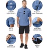 image:imageRoadbox Mens Sun Protection Fishing Shirt Long Sleeve Quick Dry Lightweight UPF 50 Shirts for Hiking Camping Safari Travel