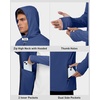 image:imageRoadbox Mens UPF 50 Sun Hoodie Full Zip Long Sleeve Lightweight Jacket UV Protection Shirt for Outdoor Fishing Hiking4 Navy
