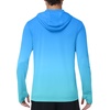 image:imageRoadbox Mens UPF 50 Sun Hoodie Full Zip Long Sleeve Lightweight Jacket UV Protection Shirt for Outdoor Fishing Hiking7 Blue Green Ombre