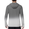 image:imageRoadbox Mens UPF 50 Sun Hoodie Full Zip Long Sleeve Lightweight Jacket UV Protection Shirt for Outdoor Fishing Hiking8 Gray White Ombre
