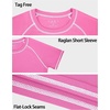 image:imageRoadbox Boys Rash Guard Short Sleeve Swim Shirt UPF 50 UV Water Shirts for Kids Surf Fishing Sun Protection RashguardDark Pink