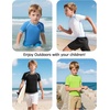 image:imageRoadbox Boys Rash Guard Short Sleeve Swim Shirt UPF 50 UV Water Shirts for Kids Surf Fishing Sun Protection RashguardDark Pink