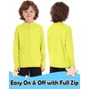 image:imageRoadbox Boys UPF 50 Zip Up Rash Guard Long Sleeve Swim Shirt Kids UV Protection Sun Shirts Quick Dry for Water Surf Beach Yellow
