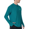 image:imageRoadbox Mens UPF 50 Fishing Shirt Long Sleeve UV Sun Protection Hoodies Quick Dry Rash Guard for Hiking Outdoor WorkingGreen