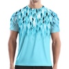 image:imageRoadbox Mens Rash Guard Short Sleeve UPF 50 UV Sun Protection Swim Shirts Quick Dry Lightweight Water Surf Beach TShirtLight Blue