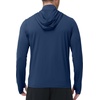 image:imageRoadbox Mens Sun Protection Hoodie Jacket UPF 50 Full Zip Long Sleeve SPF UV Shirts for Hiking Fishing05 Navy Blue