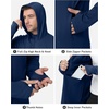 image:imageRoadbox Mens Sun Protection Hoodie Jacket UPF 50 Full Zip Long Sleeve SPF UV Shirts for Hiking Fishing05 Navy Blue