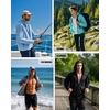 image:imageRoadbox Mens UPF 50 Sun Protection Hoodie Jacket Lightweight Zip Fishing Hiking UV Shirts with Pockets and ThumbholesGreen