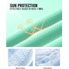image:imageRoadbox Mens UPF 50 Sun Protection Hoodie Jacket Lightweight Zip Fishing Hiking UV Shirts with Pockets and ThumbholesGreen