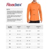 image:imageRoadbox Mens UPF 50 Sun Protection Hoodie Long Sleeve Fishing Shirt with Mask Lightweight UV SPF Hooded for Hiking RunningElectric Orange