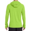 image:imageRoadbox Mens UPF 50 Sun Protection Hoodie Long Sleeve Fishing Shirt with Mask Lightweight UV SPF Hooded for Hiking RunningLime Green