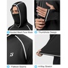 image:imageRoadbox UPF 50 Fishing Shirts for Men Long Sleeve UV Sun Hoodie with Mask Outdoor Swim Hiking Running Workout Rash GuardBlack