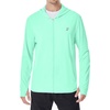 image:imageRoadbox Mens UPF 50 Sun Protection Hoodie Jacket Lightweight Zip Fishing Hiking UV Shirts with Pockets and ThumbholesGreen