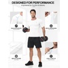 image:imageRoadbox Mens Compression Shirt Short Sleeve Athletic Workout Quick Dry Undershirts Cooling Base Layer for Running Gym01 White
