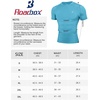 image:imageRoadbox Mens Compression Shirt Short Sleeve Athletic Workout Quick Dry Undershirts Cooling Base Layer for Running Gym08 Blue