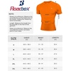image:imageRoadbox Mens Compression Shirt Short Sleeve Athletic Workout Quick Dry Undershirts Cooling Base Layer for Running Gym09 Light Yellow