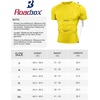 image:imageRoadbox Mens Compression Shirt Short Sleeve Athletic Workout Quick Dry Undershirts Cooling Base Layer for Running Gym14 Yellow