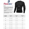 image:imageRoadbox Mens Compression Shirts Long Sleeve UPF 50 Base Layer Undershirts Cool Dry Workout Gym Tops for Running Football01 Black