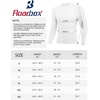 image:imageRoadbox Mens Compression Shirts Long Sleeve UPF 50 Base Layer Undershirts Cool Dry Workout Gym Tops for Running Football02 White