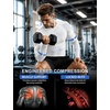 image:imageRoadbox Mens Compression Shirts Long Sleeve UPF 50 Base Layer Undershirts Cool Dry Workout Gym Tops for Running Football02 White