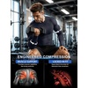 image:imageRoadbox Mens Compression Shirts Long Sleeve UPF 50 Base Layer Undershirts Cool Dry Workout Gym Tops for Running Football04 Dark Blue