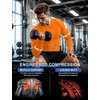 image:imageRoadbox Mens Compression Shirts Long Sleeve UPF 50 Base Layer Undershirts Cool Dry Workout Gym Tops for Running Football05 Orange