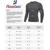 image:imageRoadbox Mens Compression Shirts Long Sleeve UPF 50 Base Layer Undershirts Cool Dry Workout Gym Tops for Running Football07 Light Gray
