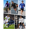 image:imageRoadbox Mens Compression Shirts Long Sleeve UPF 50 Base Layer Undershirts Cool Dry Workout Gym Tops for Running Football07 Light Gray