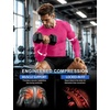 image:imageRoadbox Mens Compression Shirts Long Sleeve UPF 50 Base Layer Undershirts Cool Dry Workout Gym Tops for Running Football09 Hot Pink