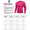 image:imageRoadbox Mens Compression Shirts Long Sleeve UPF 50 Base Layer Undershirts Cool Dry Workout Gym Tops for Running Football09 Hot Pink