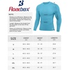 image:imageRoadbox Mens Compression Shirts Long Sleeve UPF 50 Base Layer Undershirts Cool Dry Workout Gym Tops for Running Football10 Sky Blue
